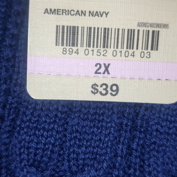 St. John's Bay-Plus Womens V Neck Long Sleeve Pull NWT - Picture 4 of 5